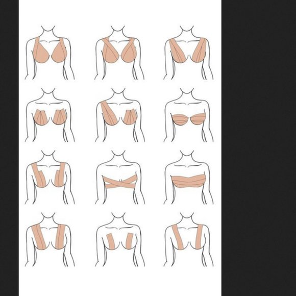 Fullness Body Tape + 3 Nipple Covers | Lift & Support | Black | OS - Picture 2 of 10